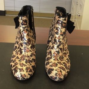 Kate spade sequined booties